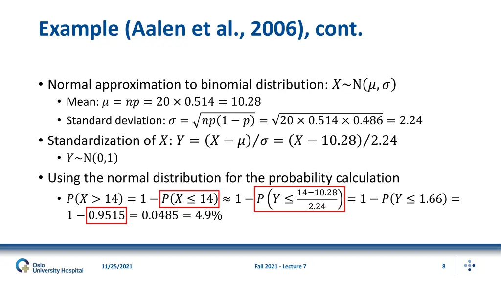 example aalen et al 2006 cont