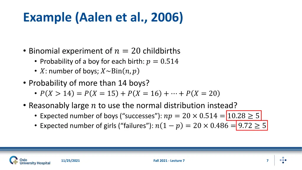 example aalen et al 2006