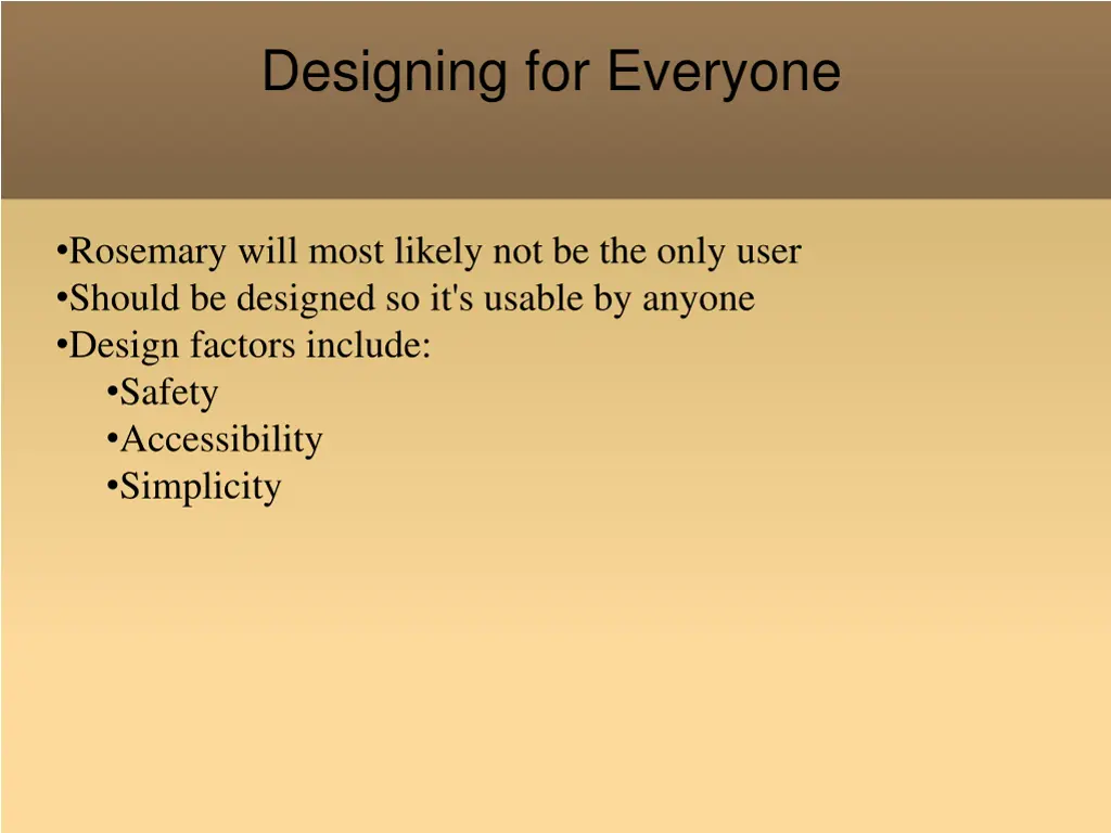 designing for everyone