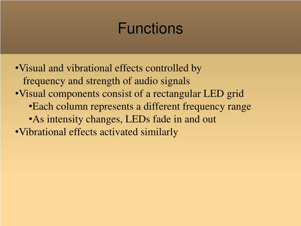 functions