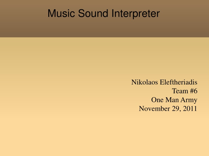 music sound interpreter