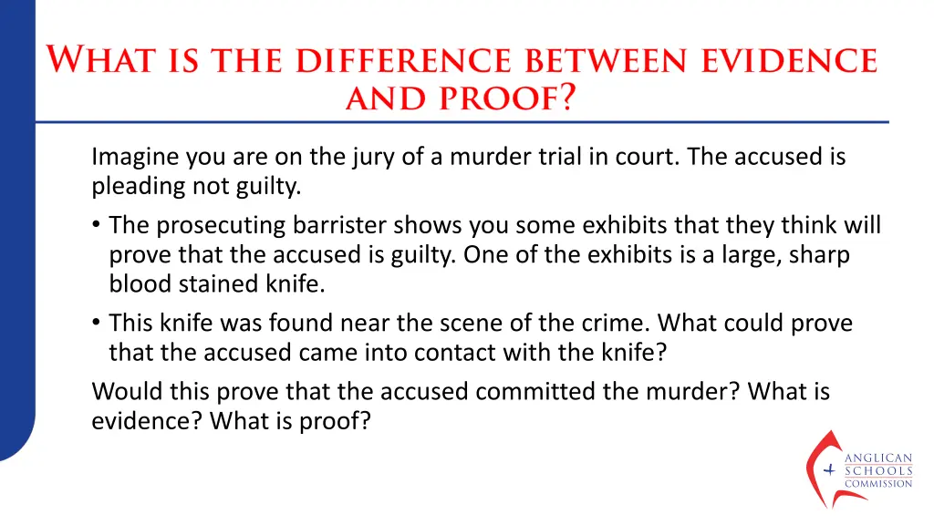 imagine you are on the jury of a murder trial