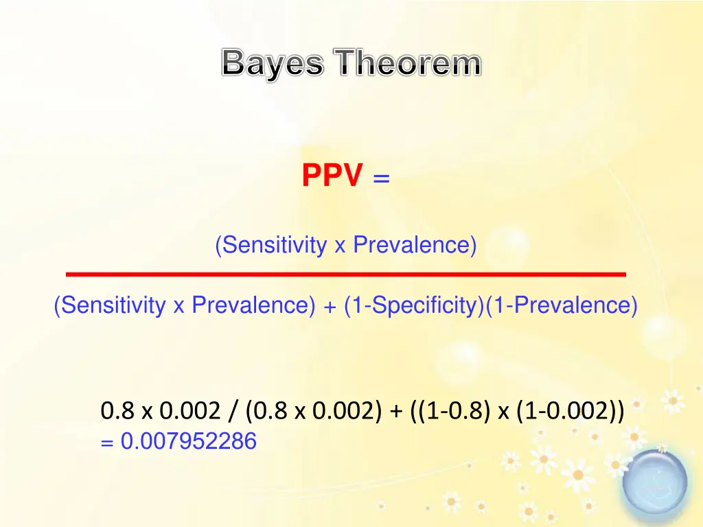 bayes theorem