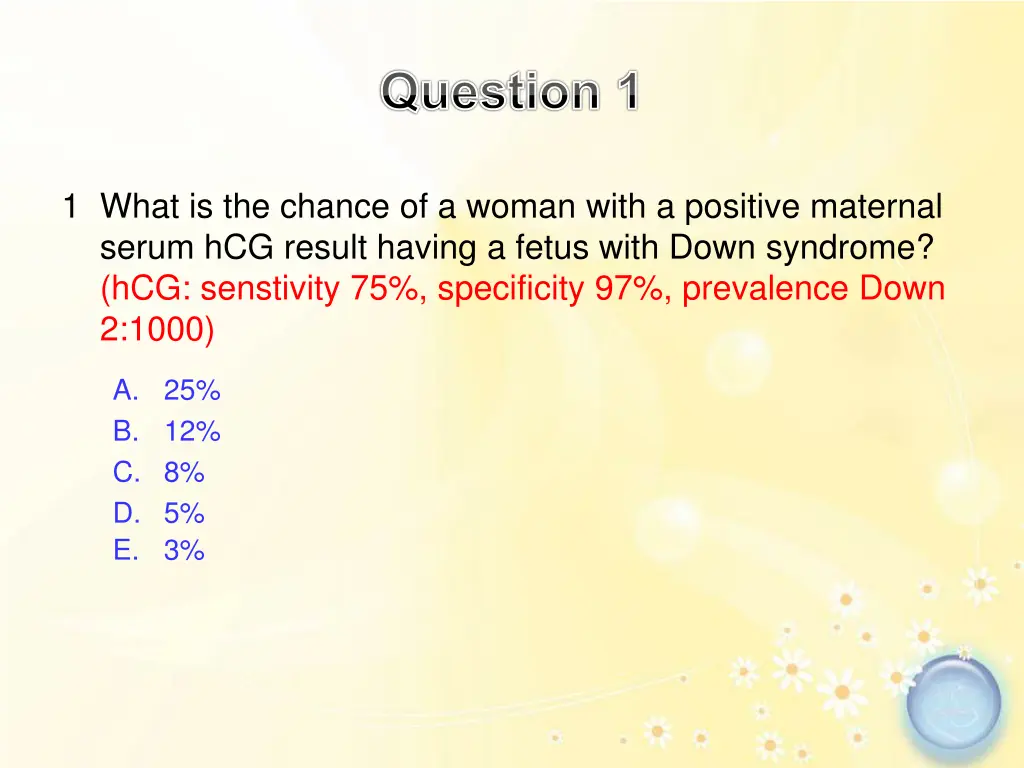 question 1