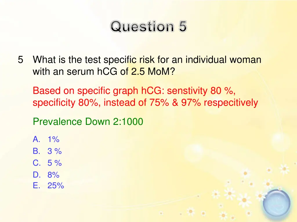 question 5