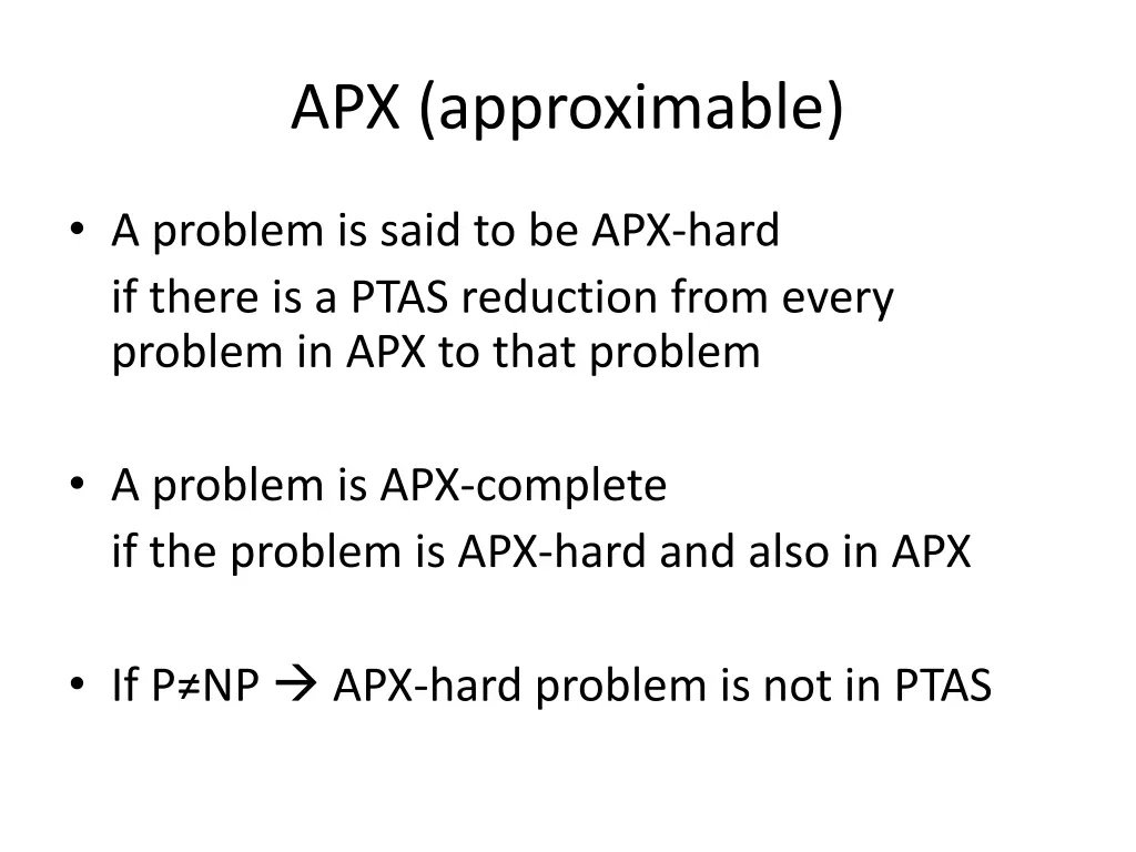apx approximable