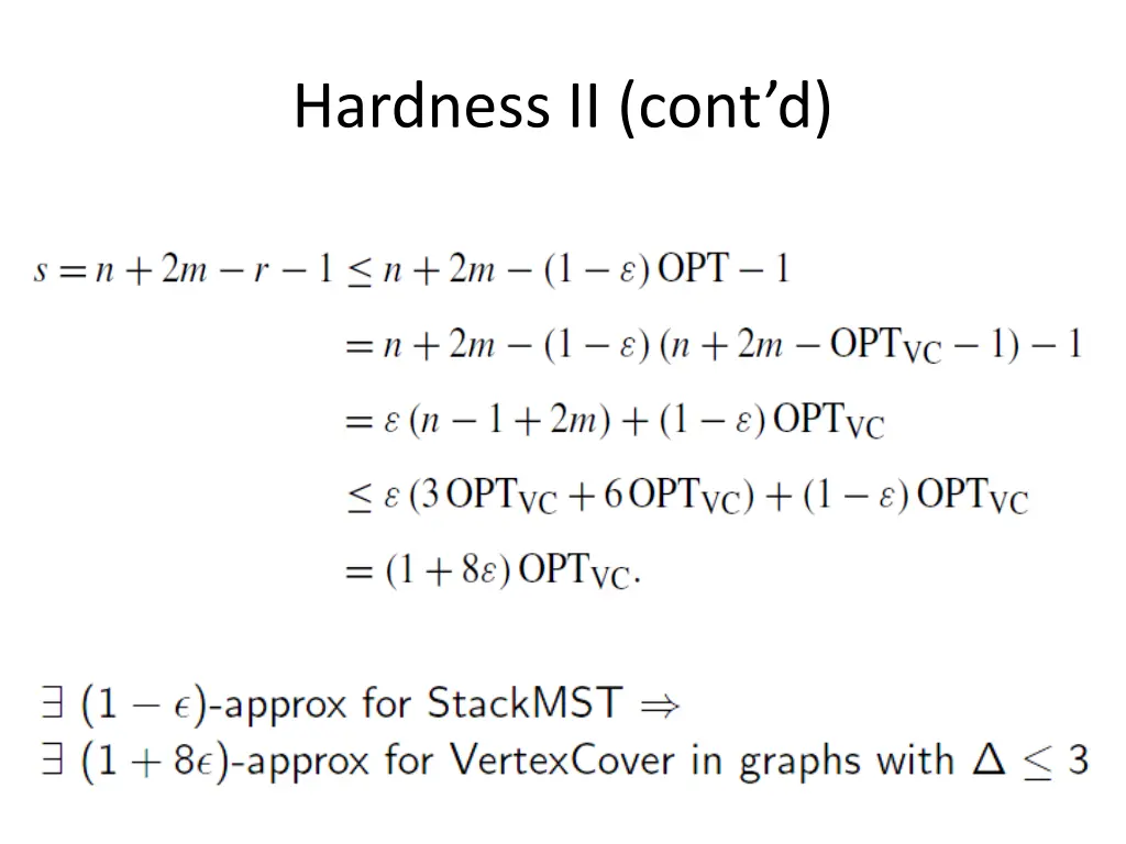 hardness ii cont d