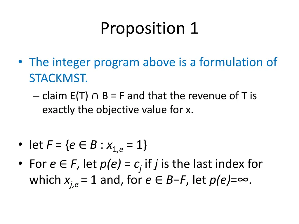 proposition 1