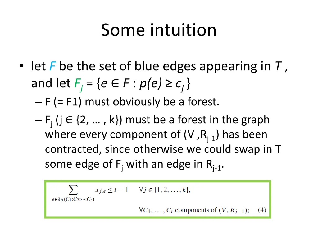 some intuition