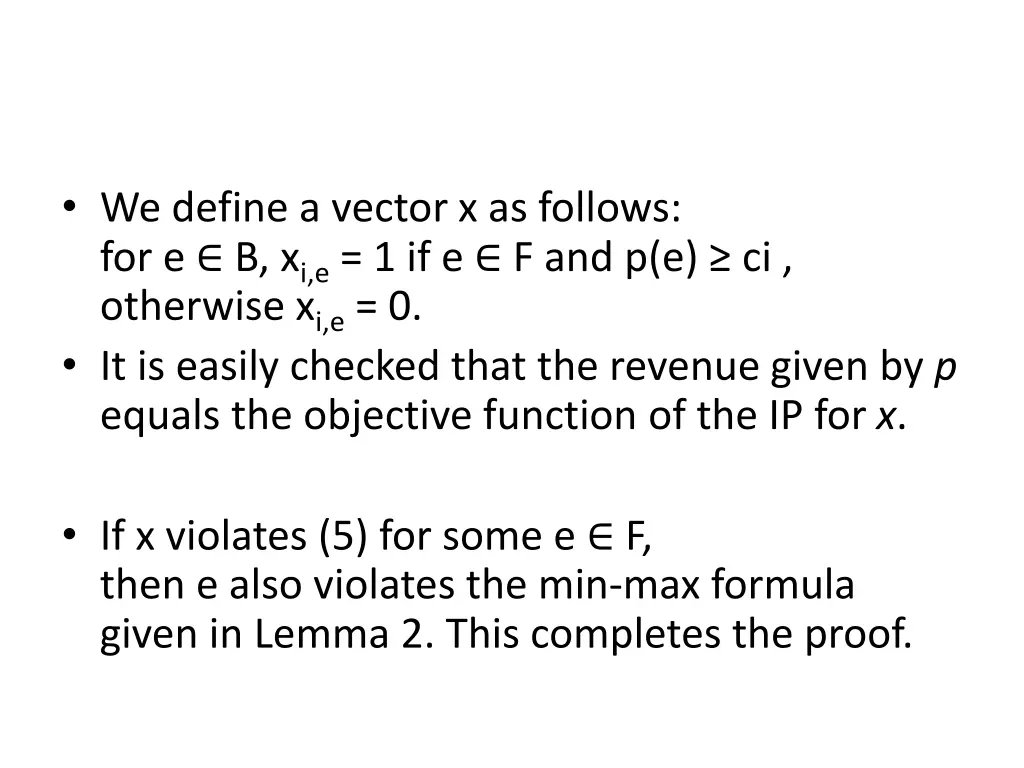 we define a vector x as follows