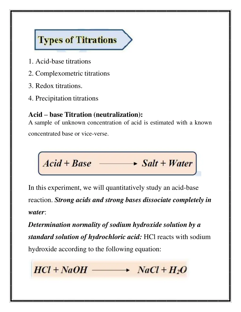 1 acid base titrations