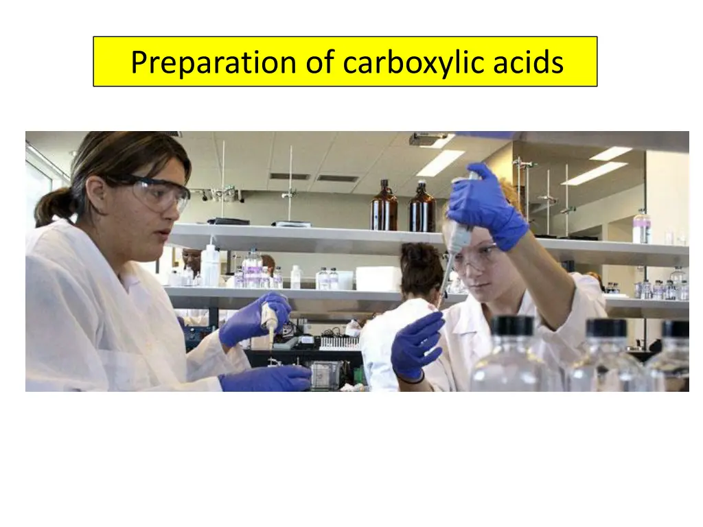 preparation of carboxylic acids