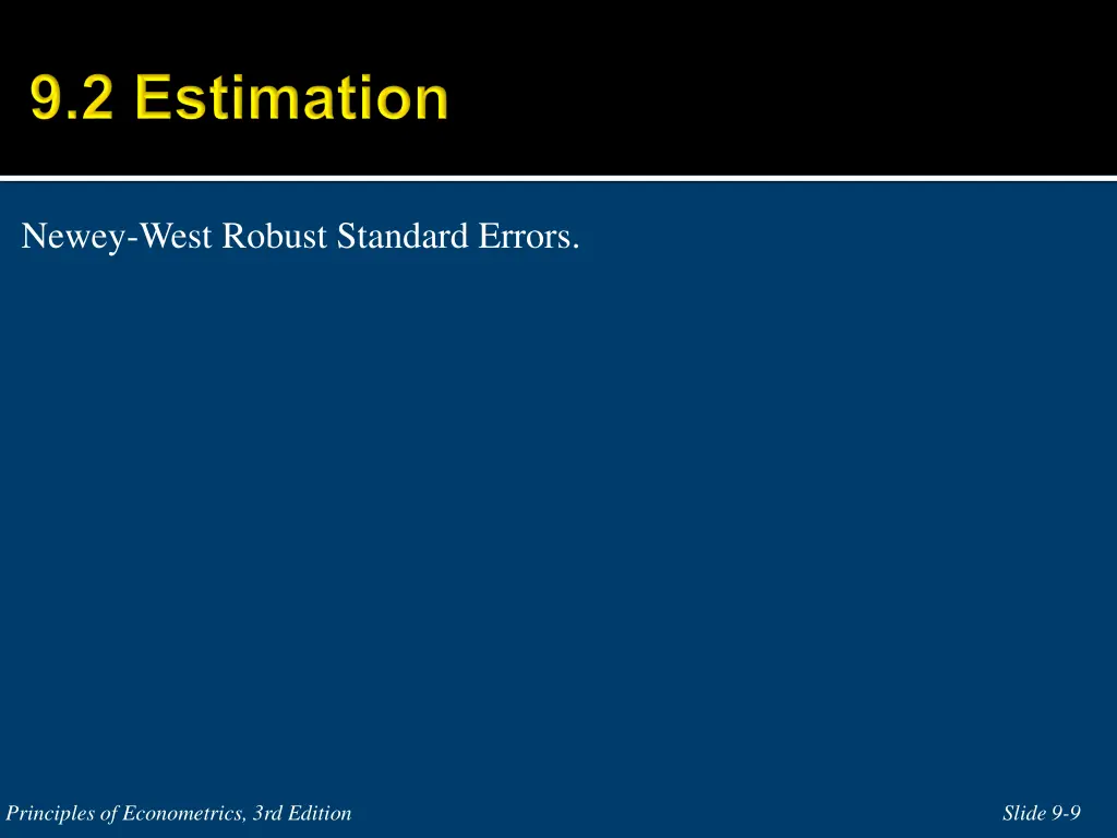 newey west robust standard errors