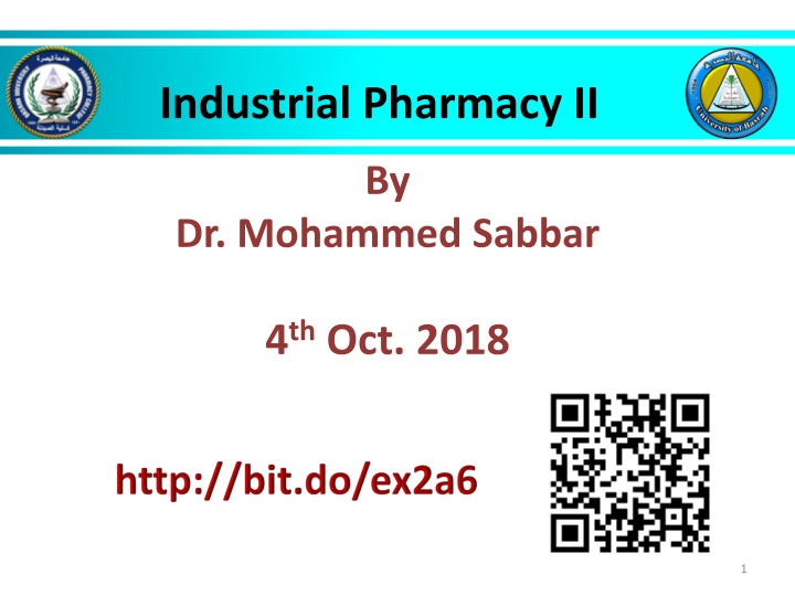 industrial pharmacy ii