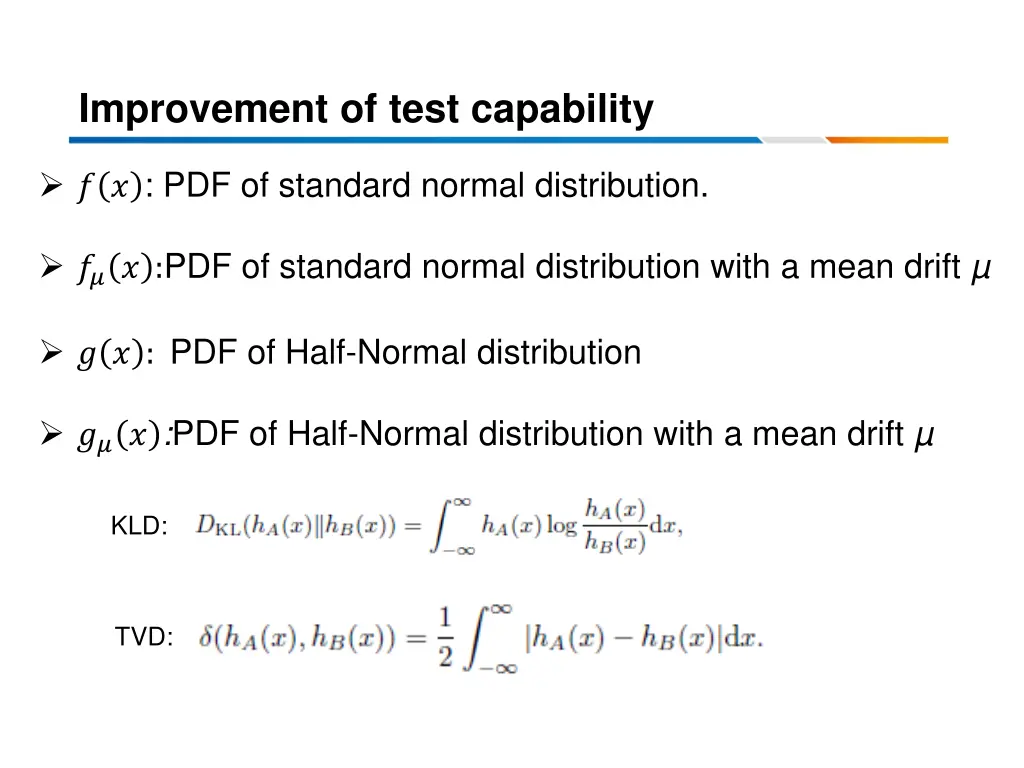 improvement of test capability 1