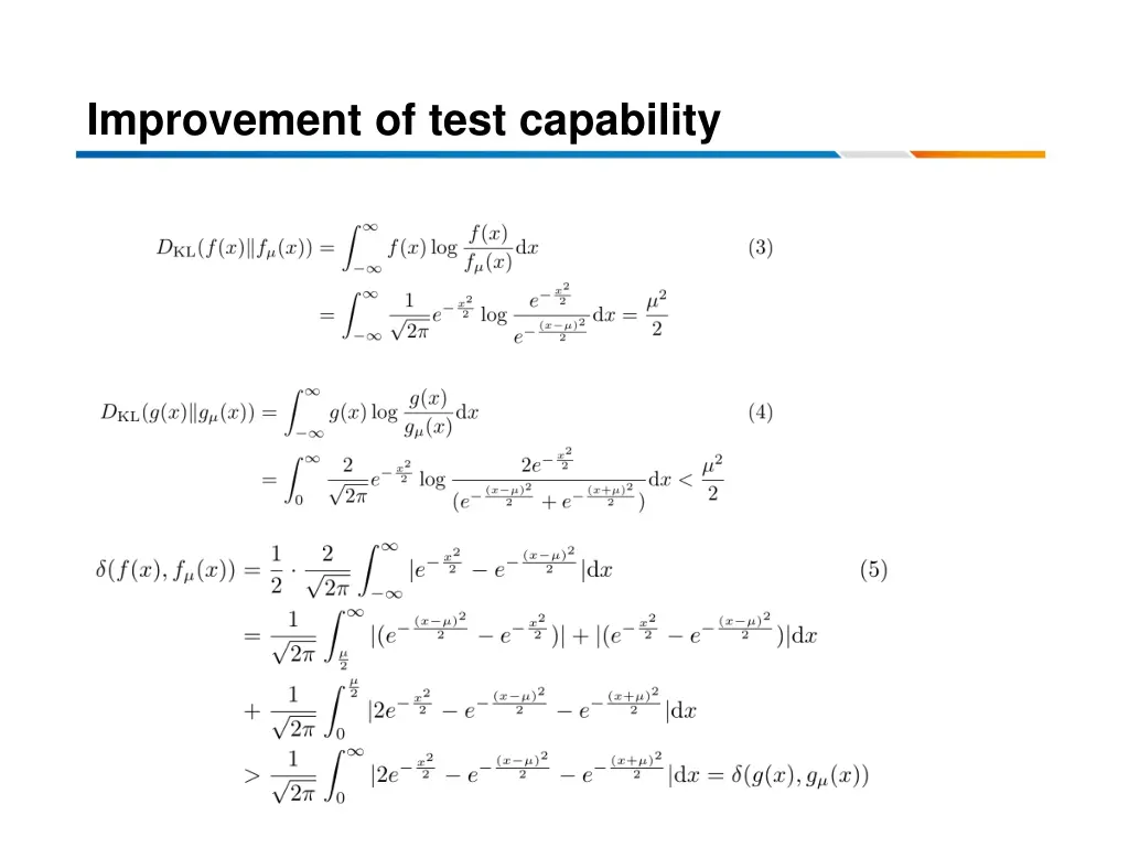 improvement of test capability 2
