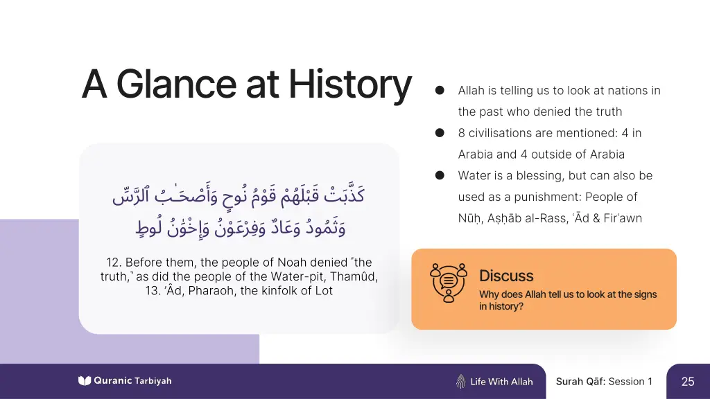 a glance at history