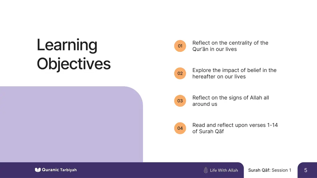 learning objectives