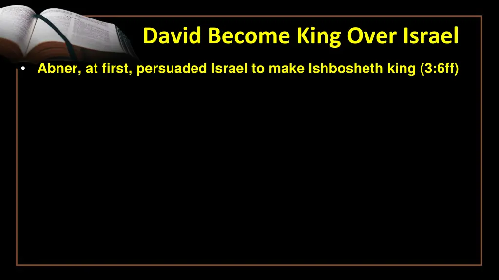 david become king over israel 1