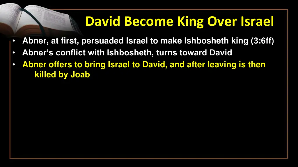 david become king over israel 3
