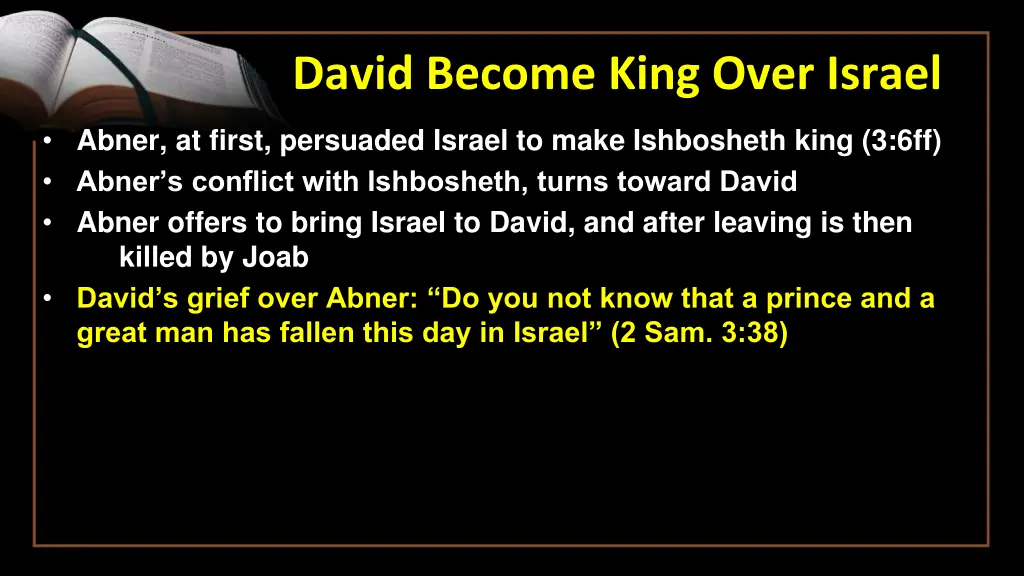 david become king over israel 4