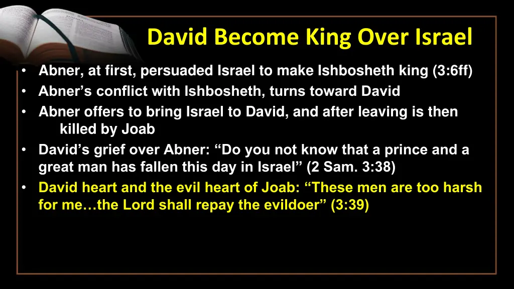 david become king over israel 5