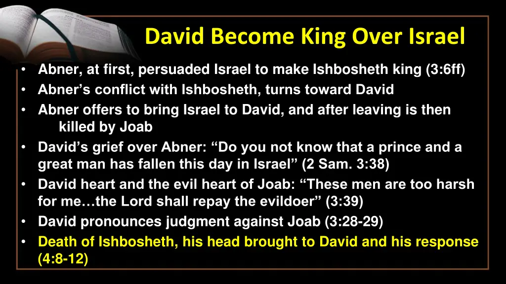 david become king over israel 7