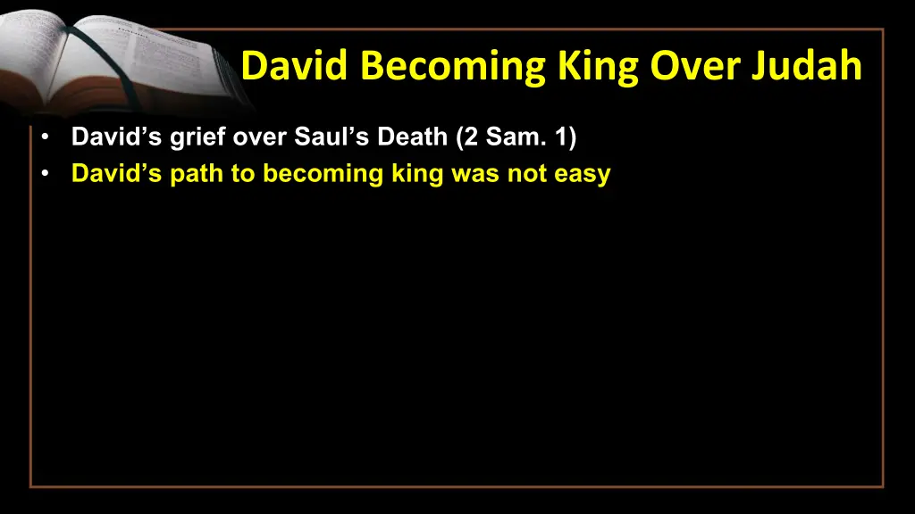 david becoming king over judah 1