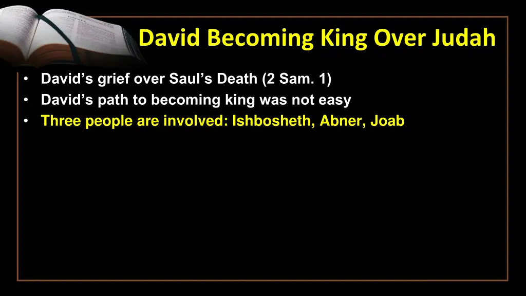 david becoming king over judah 2