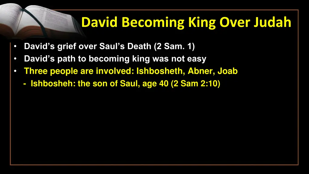 david becoming king over judah 3