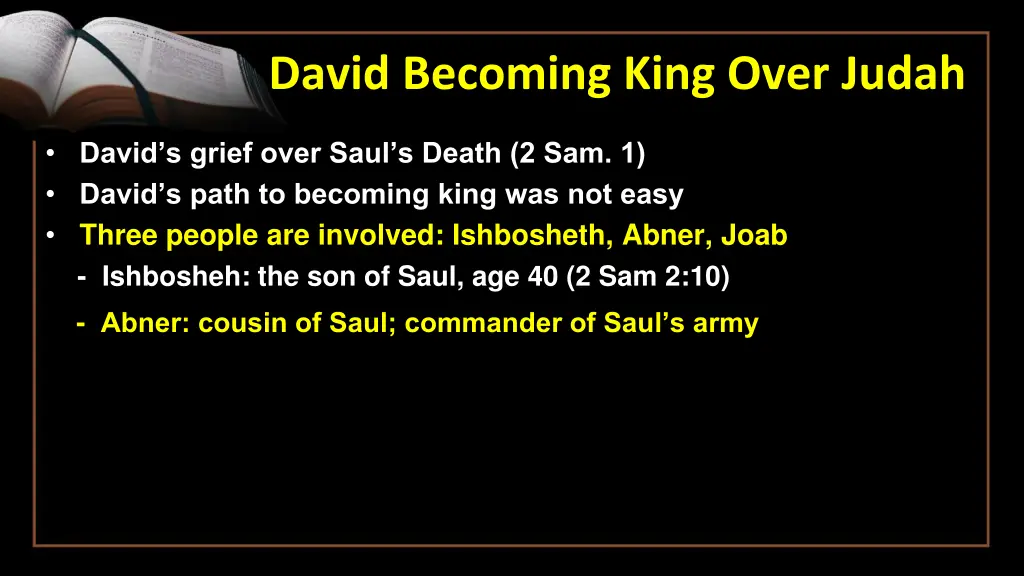 david becoming king over judah 4