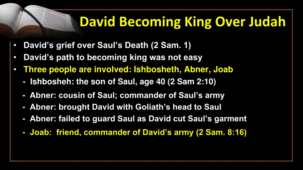 david becoming king over judah 7