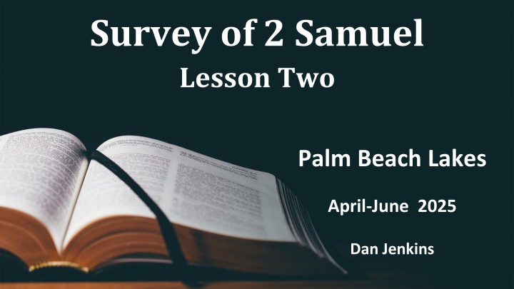 survey of 2 samuel lesson two