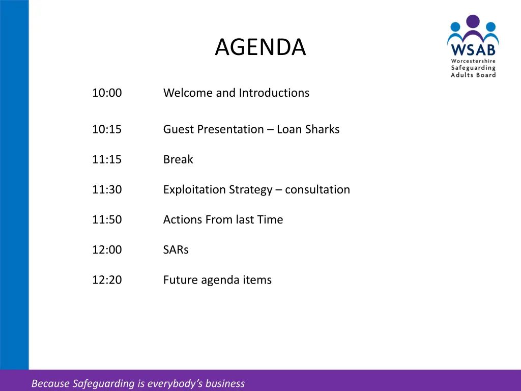 agenda