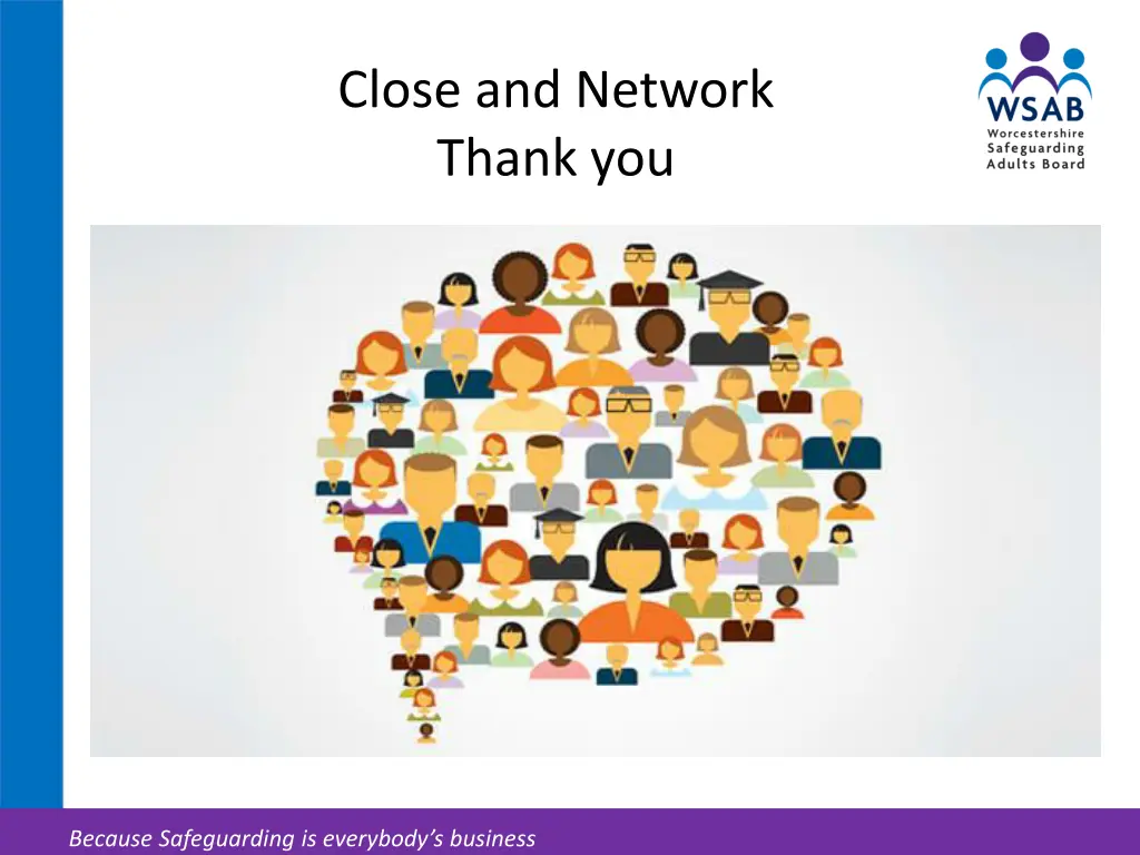 close and network thank you