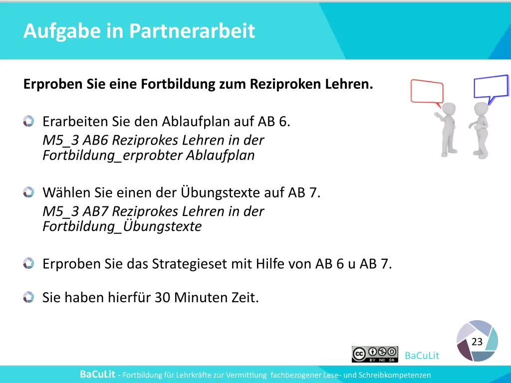 aufgabe in partnerarbeit