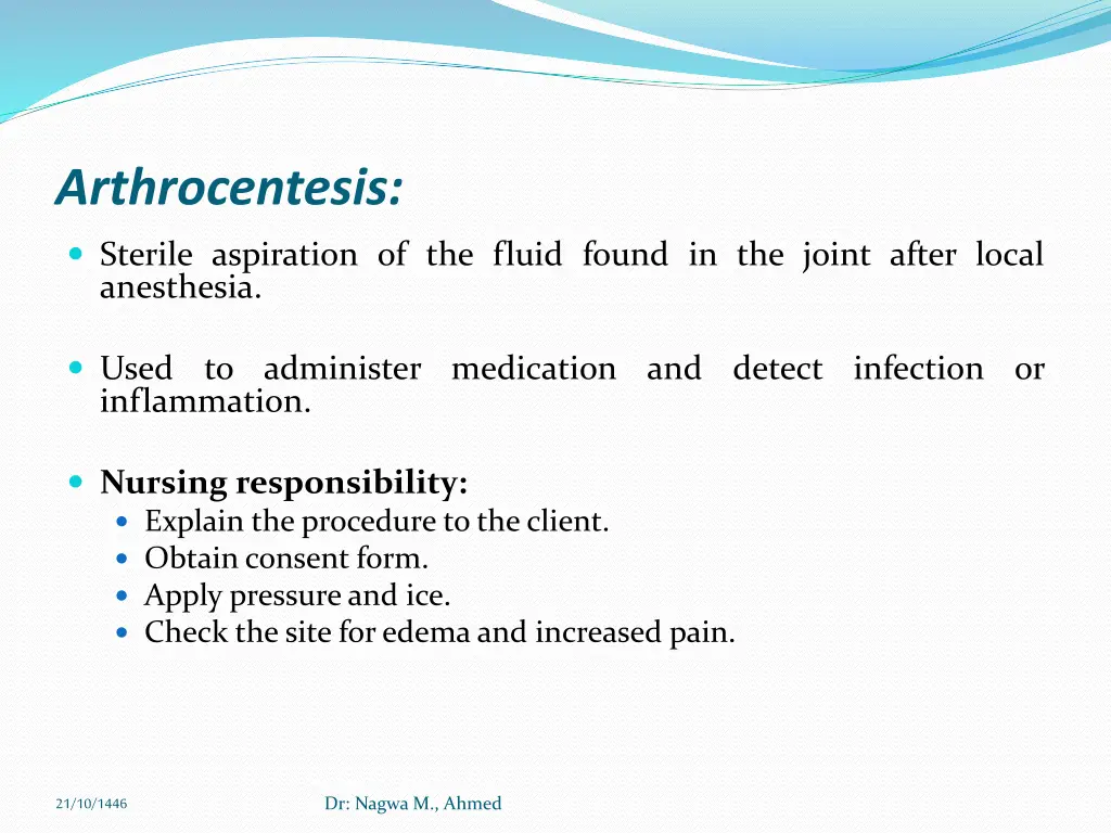 arthrocentesis