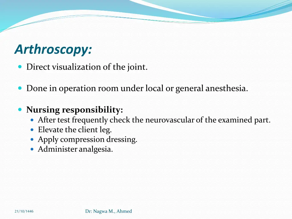 arthroscopy