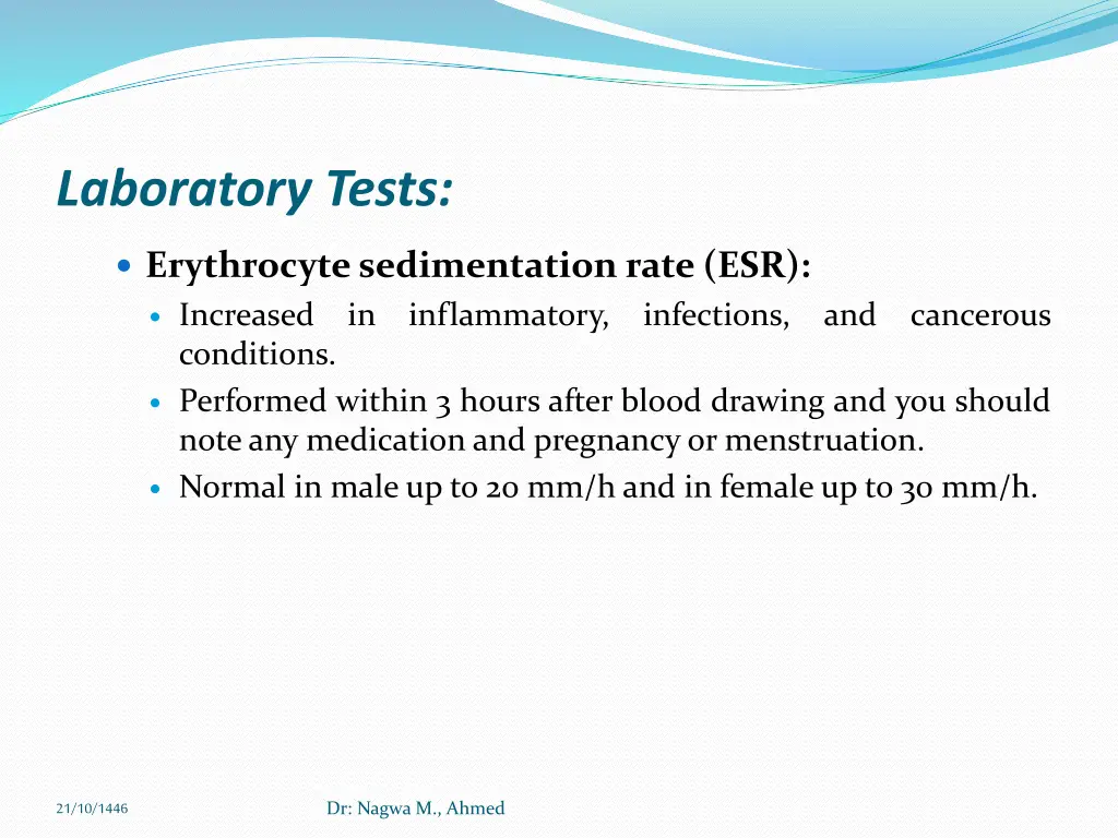 laboratory tests 1