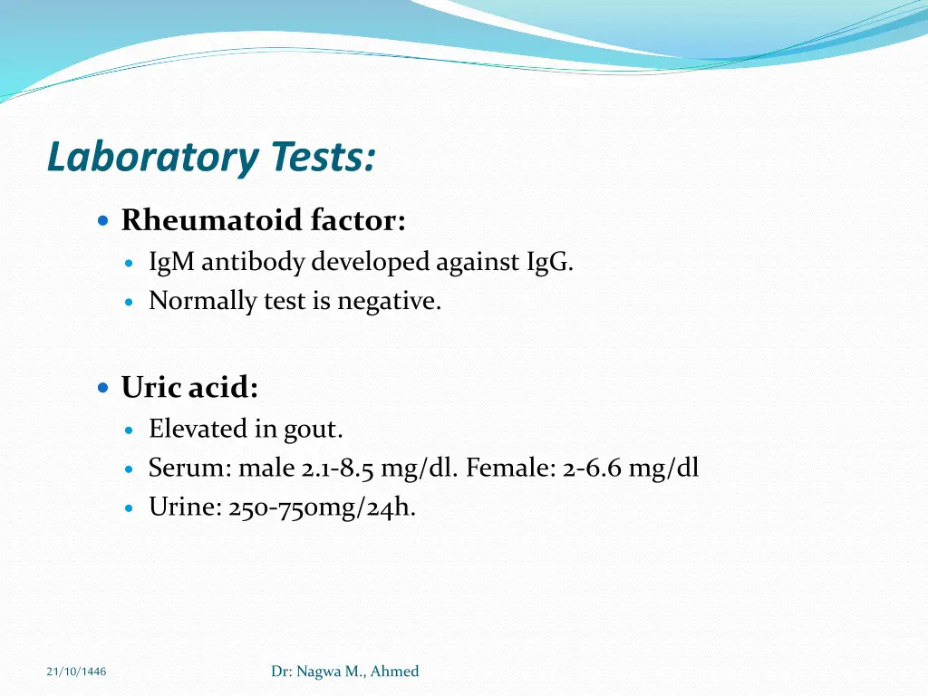 laboratory tests 2