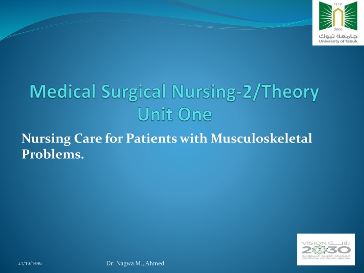 nursing care for patients with musculoskeletal
