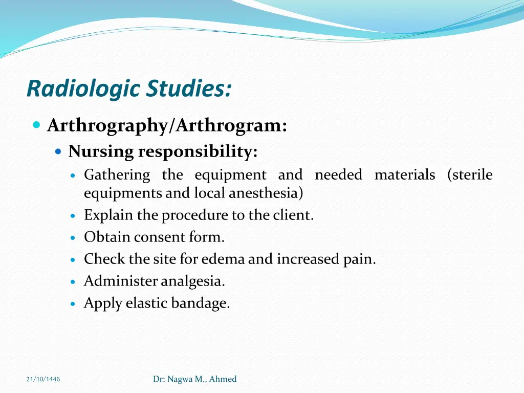 radiologic studies 1