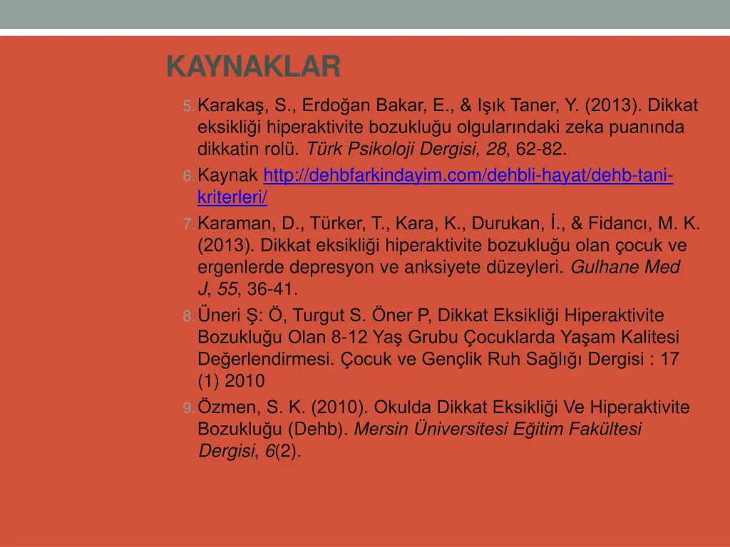 kaynaklar 1