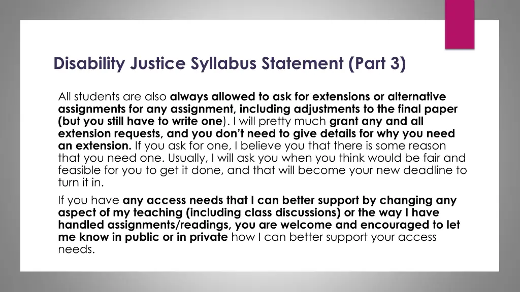 disability justice syllabus statement part 3