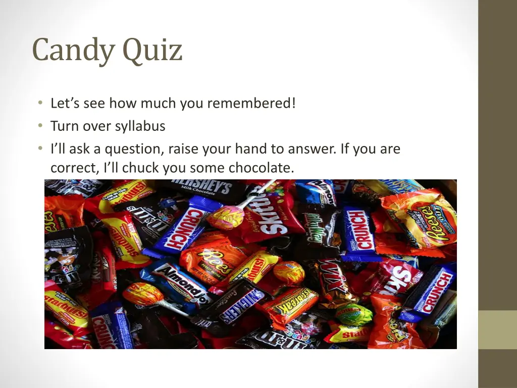 candy quiz