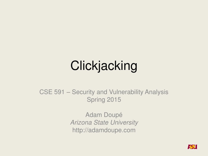 clickjacking