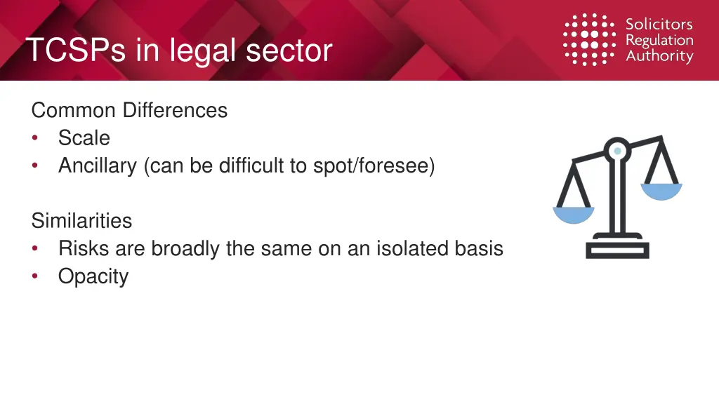 tcsps in legal sector