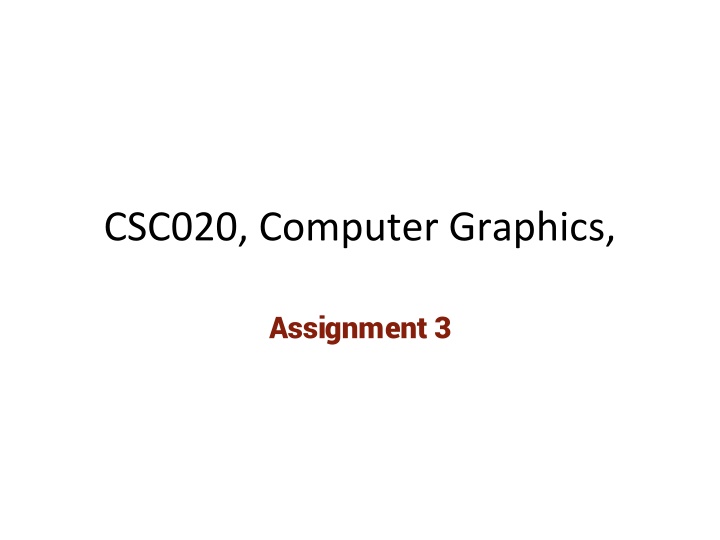 csc020 computer graphics