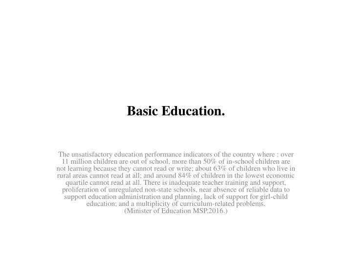 basic education