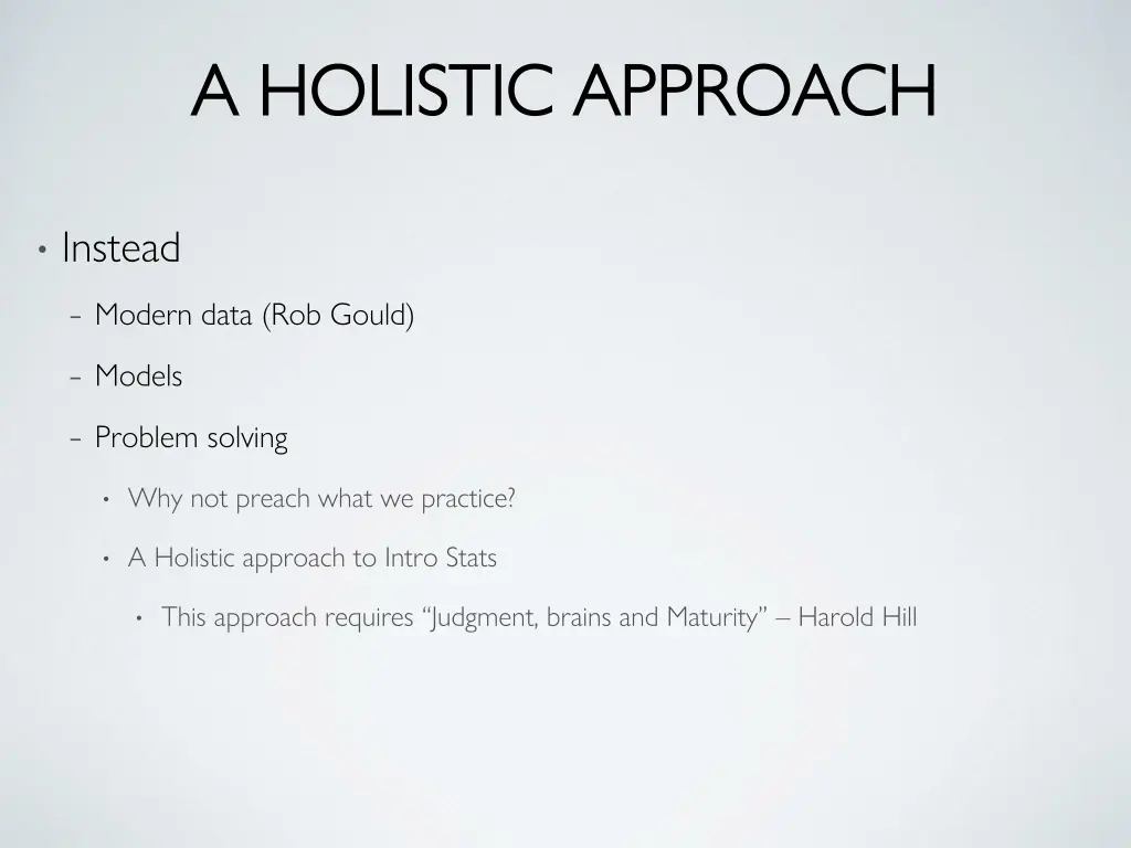 a holistic approach a holistic approach